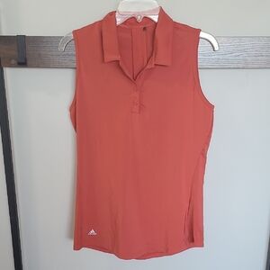 Adidas Pink Sleeveless Fitted Polo Tank Top  (🛍 Pick 6/$36)